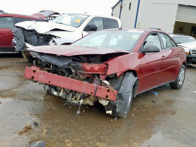 1G2ZF57B184115922 - 2008 PONTIAC G6 VALUE L MAROON photo 2