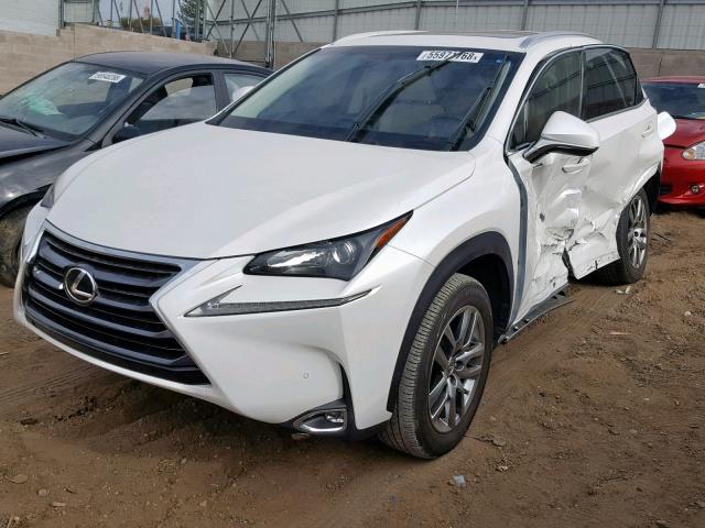 JTJBARBZ2G2060721 - 2016 LEXUS NX 200T WHITE photo 2