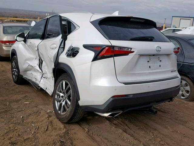 JTJBARBZ2G2060721 - 2016 LEXUS NX 200T WHITE photo 3