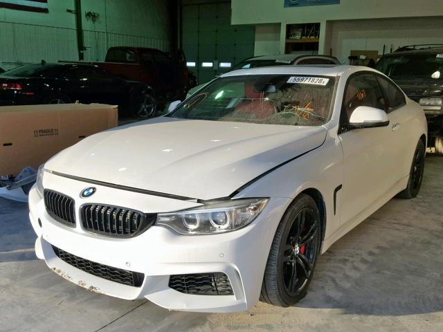 WBA3R1C50EK191511 - 2014 BMW 435 I WHITE photo 2