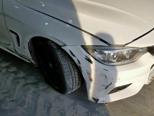 WBA3R1C50EK191511 - 2014 BMW 435 I WHITE photo 9