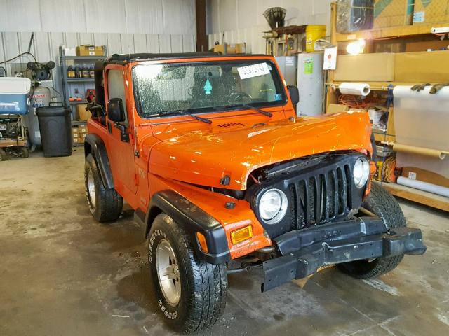 1J4FA39S85P382848 - 2005 JEEP WRANGLER X ORANGE photo 1