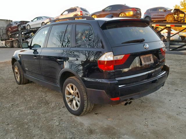 WBXPC93429WJ26978 - 2009 BMW X3 XDRIVE3 BLACK photo 3