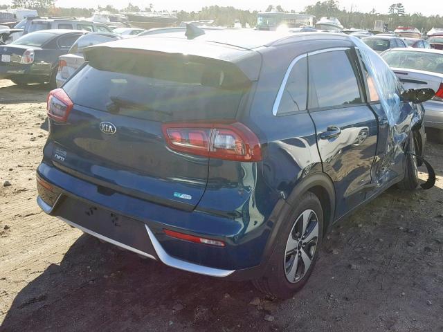 KNDCC3LC2H5082033 - 2017 KIA NIRO EX BLUE photo 4