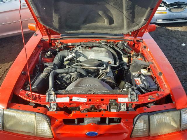 1FACP44E5NF156258 - 1992 FORD MUSTANG LX RED photo 7