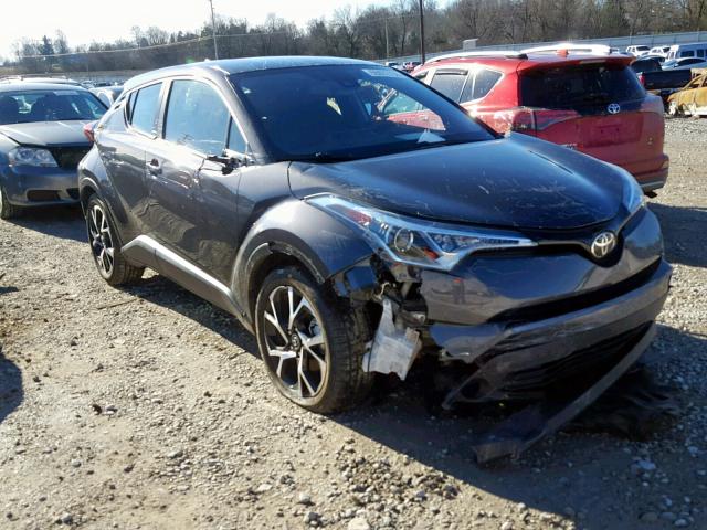 NMTKHMBX4JR021384 - 2018 TOYOTA C-HR XLE GRAY photo 1