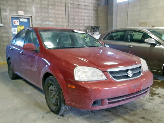 KL5JD56Z46K424571 - 2006 SUZUKI FORENZA RED photo 1