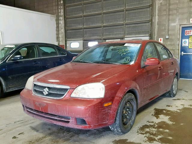 KL5JD56Z46K424571 - 2006 SUZUKI FORENZA RED photo 2