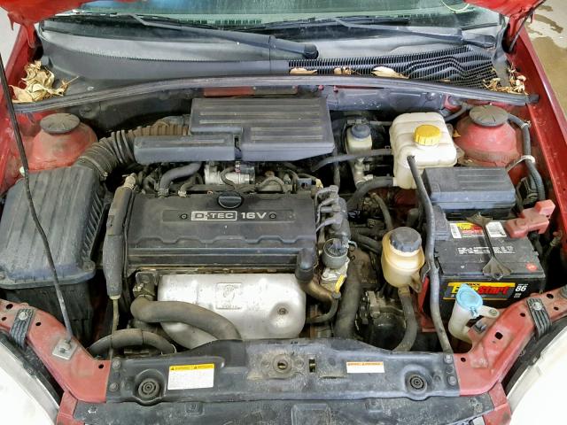 KL5JD56Z46K424571 - 2006 SUZUKI FORENZA RED photo 7