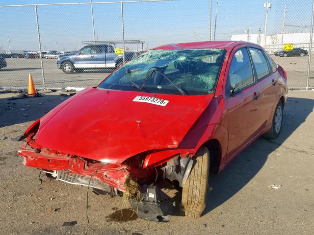 1FAFP34N47W206576 - 2007 FORD FOCUS ZX4 RED photo 2