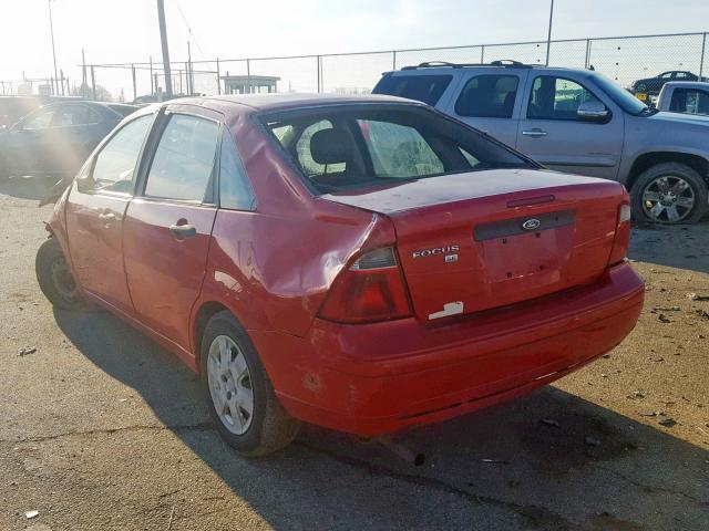 1FAFP34N47W206576 - 2007 FORD FOCUS ZX4 RED photo 3