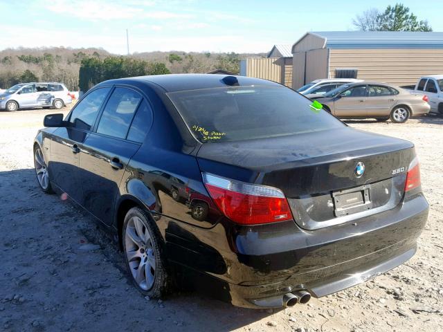 WBANB53517CP08588 - 2007 BMW 550 I BLACK photo 3