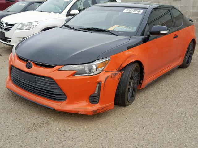 JTKJF5C79FJ006898 - 2015 TOYOTA SCION TC 橙色 照片 2
