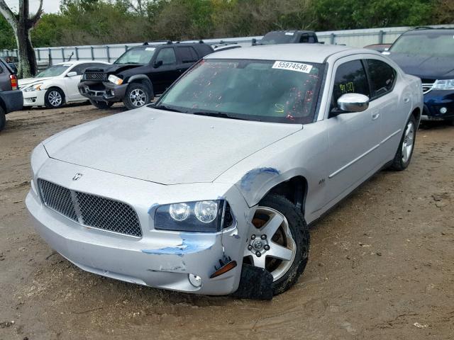 2B3CA3CV0AH210308 - 2010 DODGE CHARGER SX SILVER photo 2