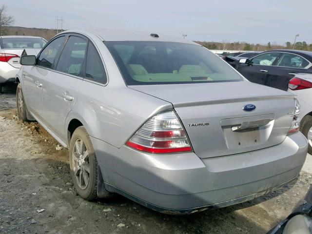 1FAHP24W39G100550 - 2009 FORD TAURUS SEL SILVER photo 3