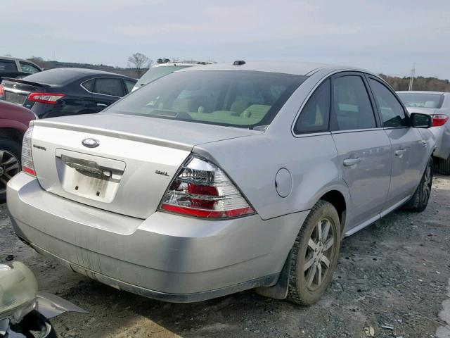 1FAHP24W39G100550 - 2009 FORD TAURUS SEL SILVER photo 4