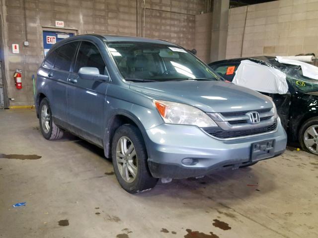 5J6RE3H79AL007471 - 2010 HONDA CR-V EXL BLUE photo 1