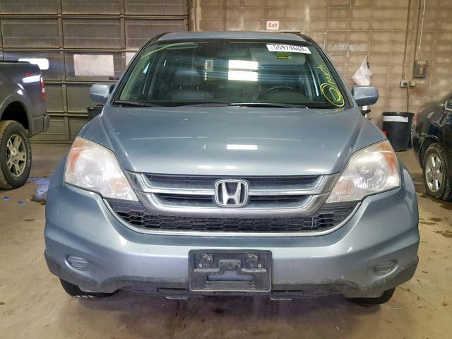 5J6RE3H79AL007471 - 2010 HONDA CR-V EXL BLUE photo 9