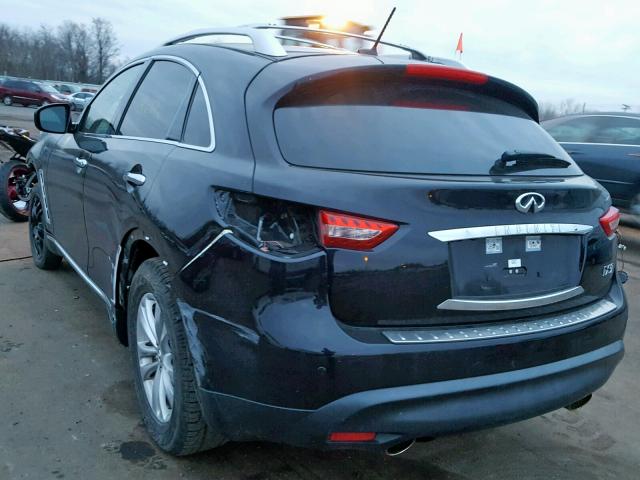 JN8CS1MW4DM175043 - 2013 INFINITI FX37 BLACK photo 3