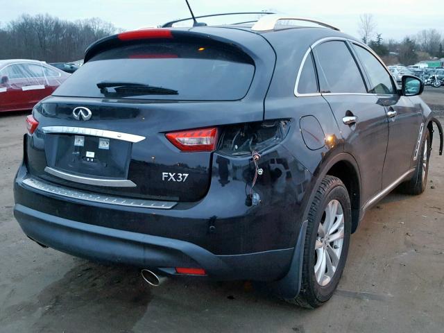 JN8CS1MW4DM175043 - 2013 INFINITI FX37 BLACK photo 4