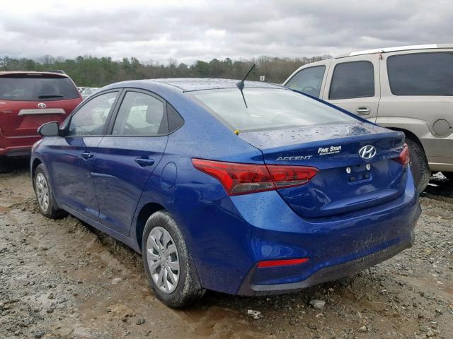 3KPC24A33JE031937 - 2018 HYUNDAI ACCENT SEL BLUE photo 3