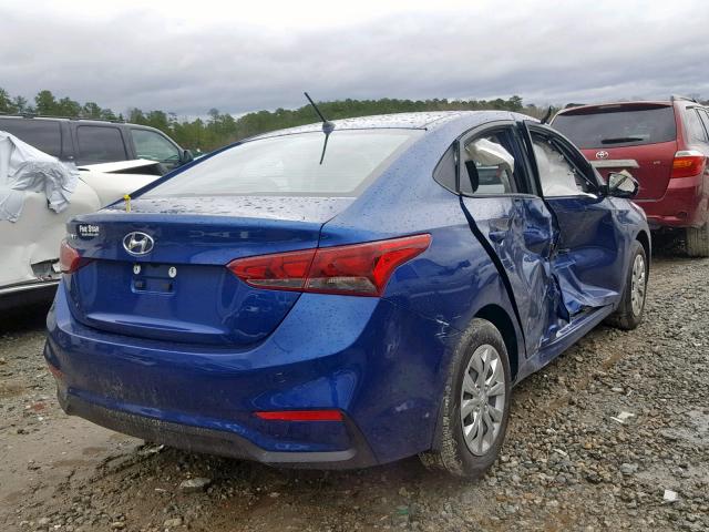 3KPC24A33JE031937 - 2018 HYUNDAI ACCENT SEL BLUE photo 4