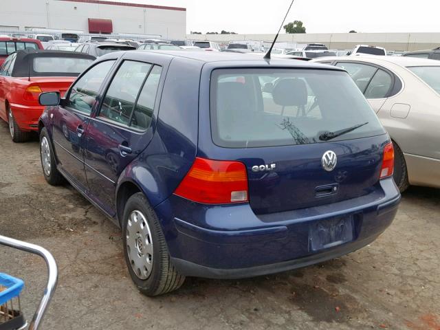 9BWFK61J234013687 - 2003 VOLKSWAGEN GOLF GL BLUE photo 3