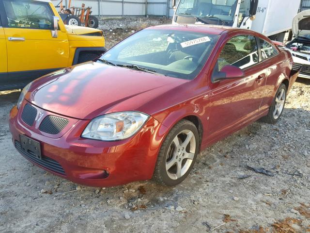 1G2AT18H097128517 - 2009 PONTIAC G5 GT RED photo 2