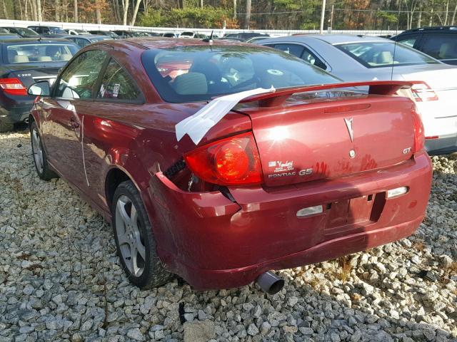 1G2AT18H097128517 - 2009 PONTIAC G5 GT RED photo 3