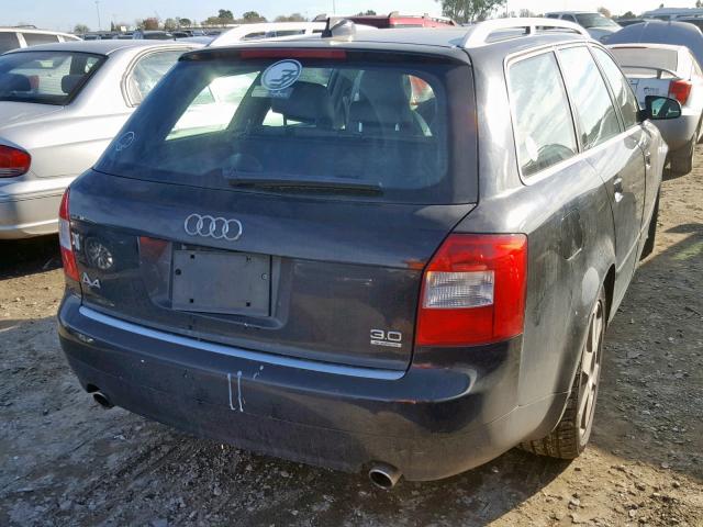 WAUVT68E14A141883 - 2004 AUDI A4 3.0 AVA BLACK photo 4