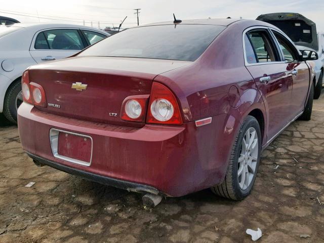 1G1ZK57769F139893 - 2009 CHEVROLET MALIBU LTZ RED photo 4