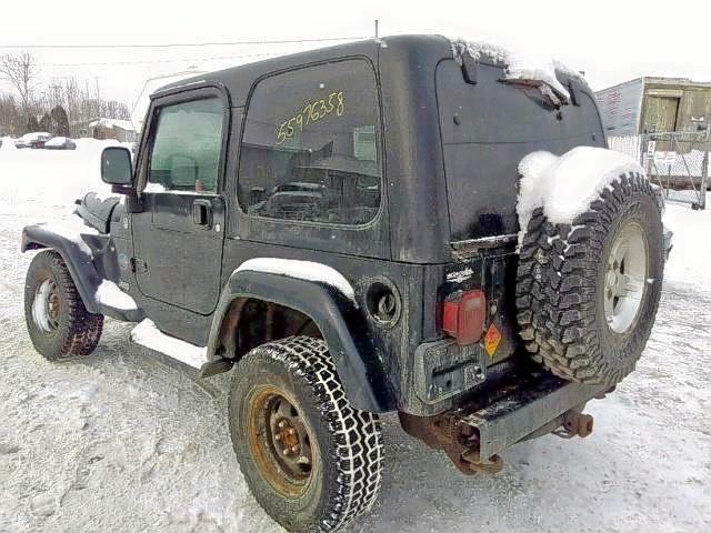 1J4FA49S85P380135 - 2005 JEEP WRANGLER / BLACK photo 3