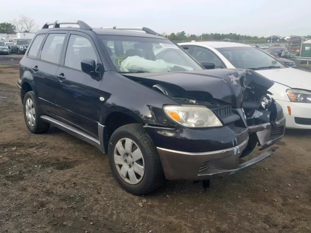 JA4LX31F06U001836 - 2006 MITSUBISHI OUTLANDER BLACK photo 1