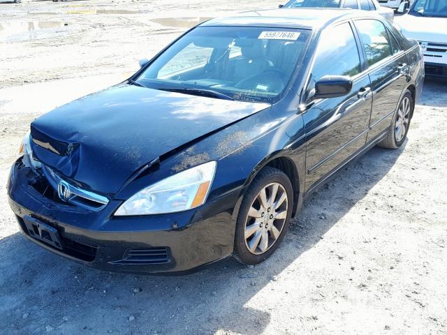 1HGCM66536A053867 - 2006 HONDA ACCORD EX BLACK photo 2