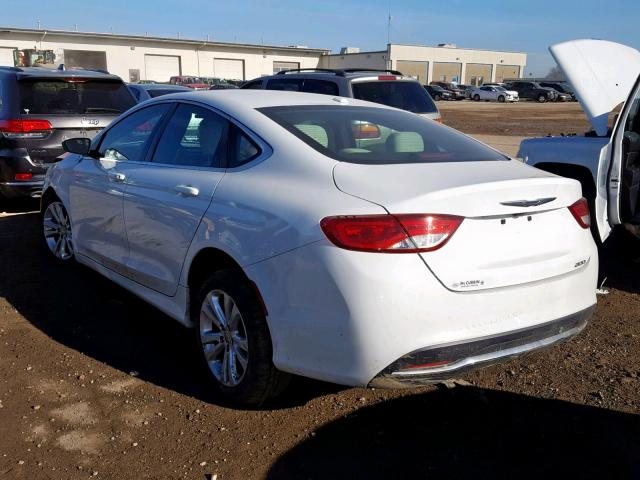 1C3CCCAB9FN557589 - 2015 CHRYSLER 200 LIMITE WHITE photo 3