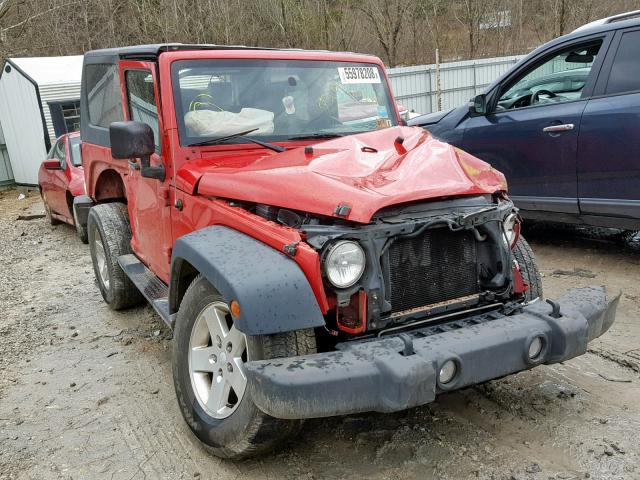 1J4AA2D11AL171494 - 2010 JEEP WRANGLER S RED photo 1