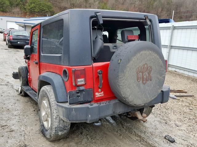 1J4AA2D11AL171494 - 2010 JEEP WRANGLER S RED photo 3