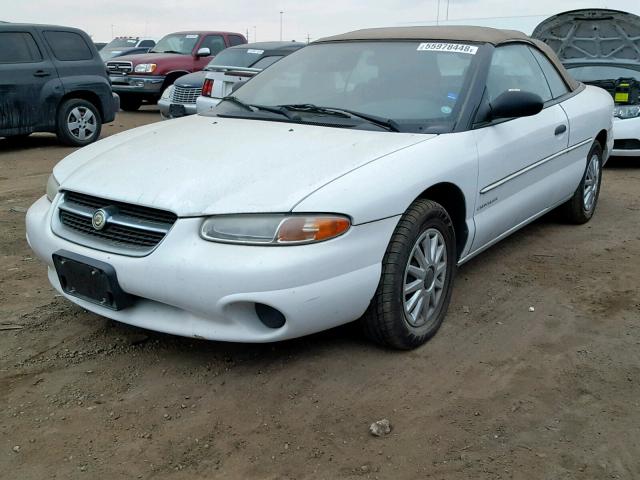 3C3EL45X4VT559673 - 1997 CHRYSLER SEBRING JX WHITE photo 2