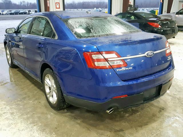 1FAHP2E86DG218018 - 2013 FORD TAURUS SEL BLUE photo 3