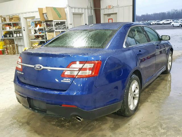 1FAHP2E86DG218018 - 2013 FORD TAURUS SEL BLUE photo 4