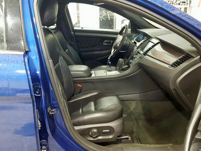 1FAHP2E86DG218018 - 2013 FORD TAURUS SEL BLUE photo 5