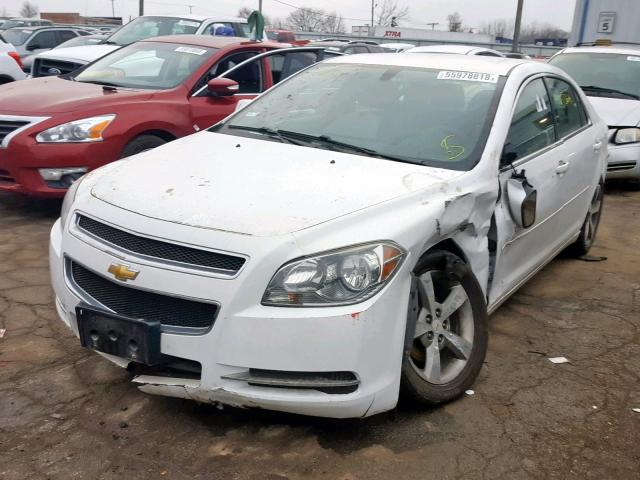 1G1ZC5E15BF387733 - 2011 CHEVROLET MALIBU 1LT WHITE photo 2