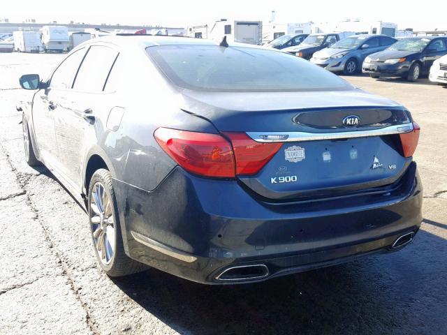 KNALW4D43F6019418 - 2015 KIA K900 BLUE photo 3