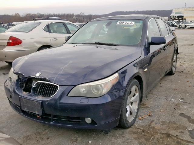 WBANA53515B860845 - 2005 BMW 525 I BLACK photo 2