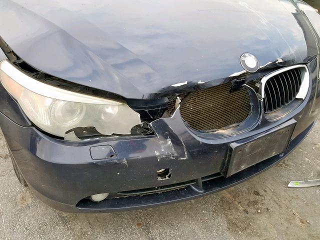 WBANA53515B860845 - 2005 BMW 525 I BLACK photo 9