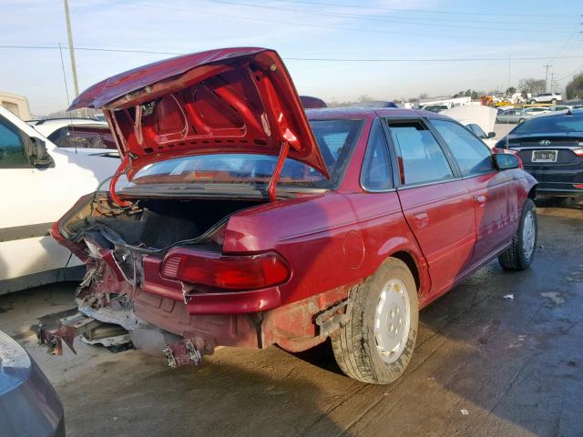 1FALP52U3RA131006 - 1994 FORD TAURUS GL MAROON photo 4