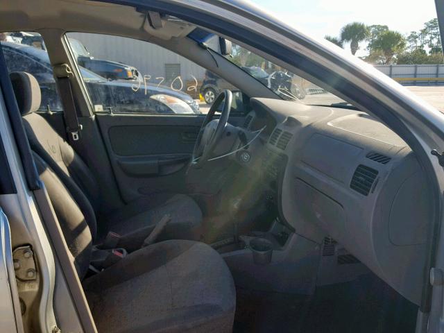 KNADC125856374641 - 2005 KIA RIO SILVER photo 5