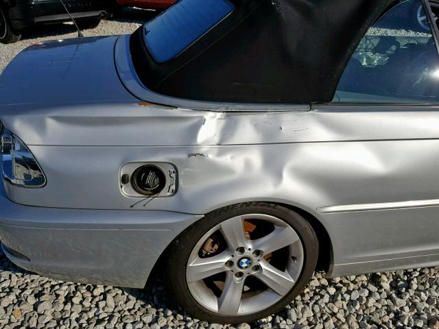 WBABW33404PL31226 - 2004 BMW 325 CI SILVER photo 10