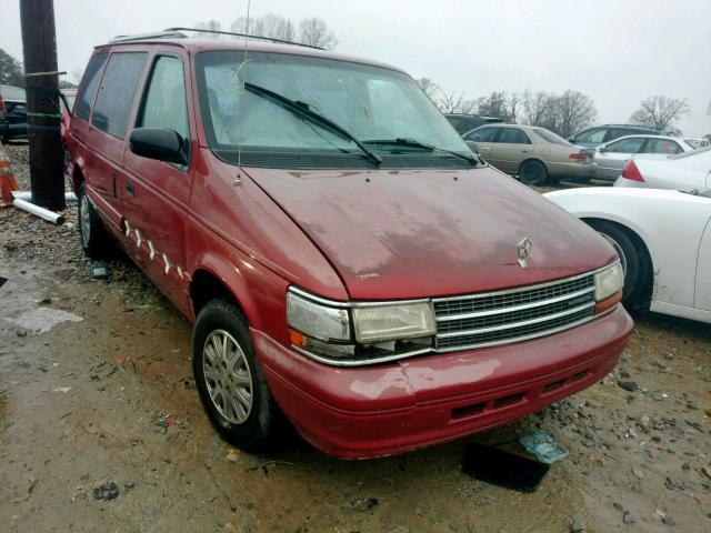 2P4GH4533RR681142 - 1994 PLYMOUTH VOYAGER SE RED photo 1