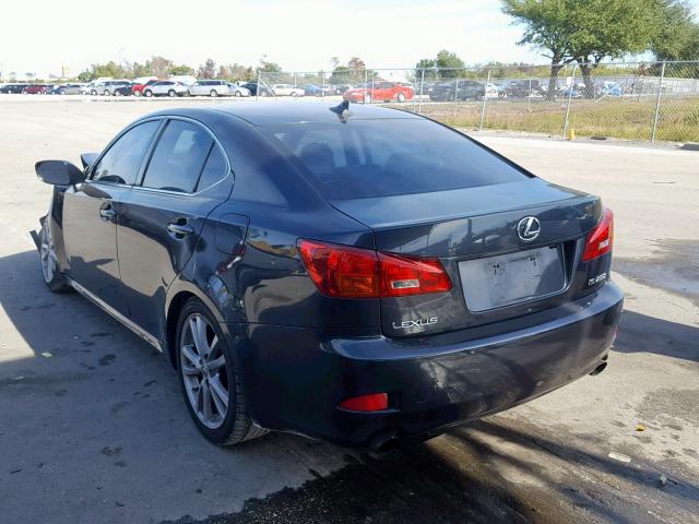 JTHBK262472057211 - 2007 LEXUS IS 250 GRAY photo 3